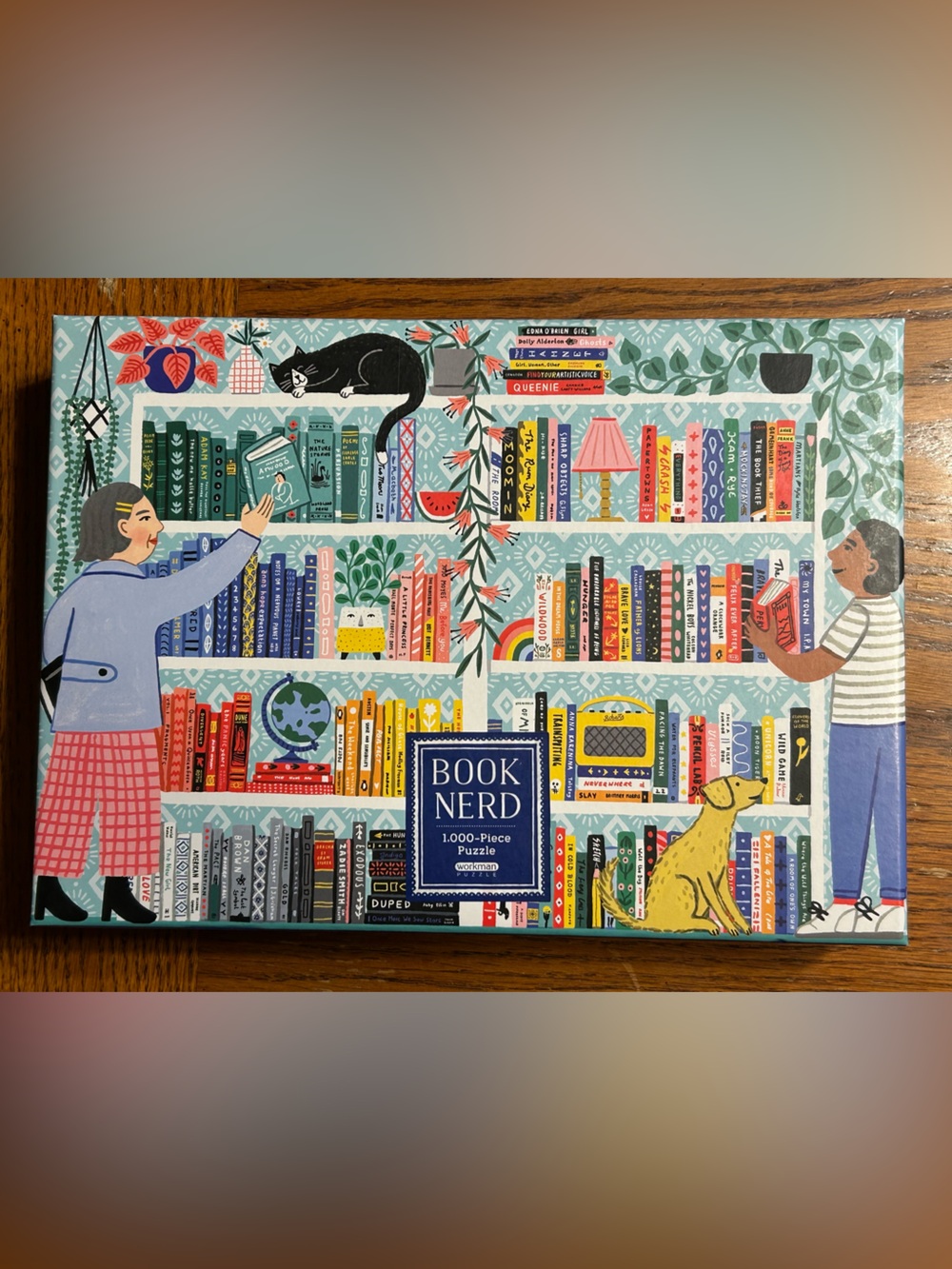 Book Nerd 1000-Piece Puzzle - Colorful Bookshelf Art